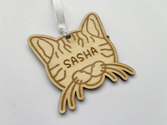 Personalised Hanging Pet Decor / Memorial - Cat