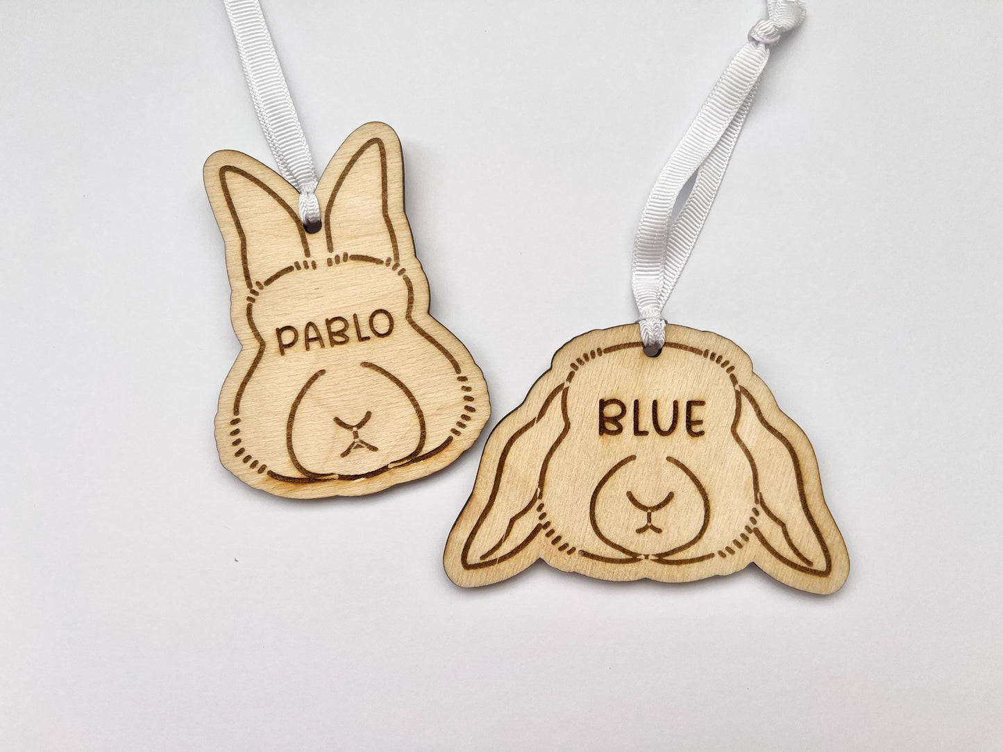 Personalised Hanging Pet Decor / Memorial - Rabbit