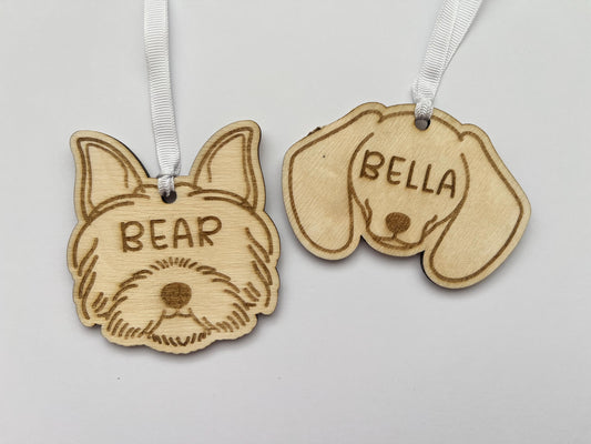 Personalised Hanging Pet Decor / Memorial - Dog