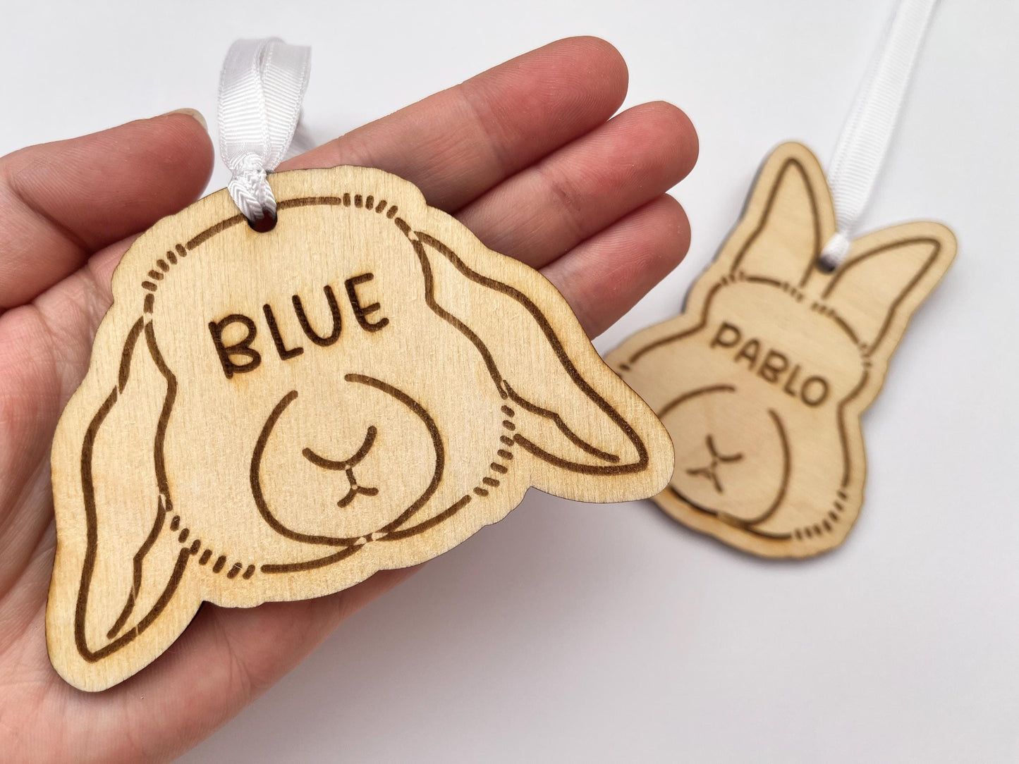 Personalised Hanging Pet Decor / Memorial - Rabbit